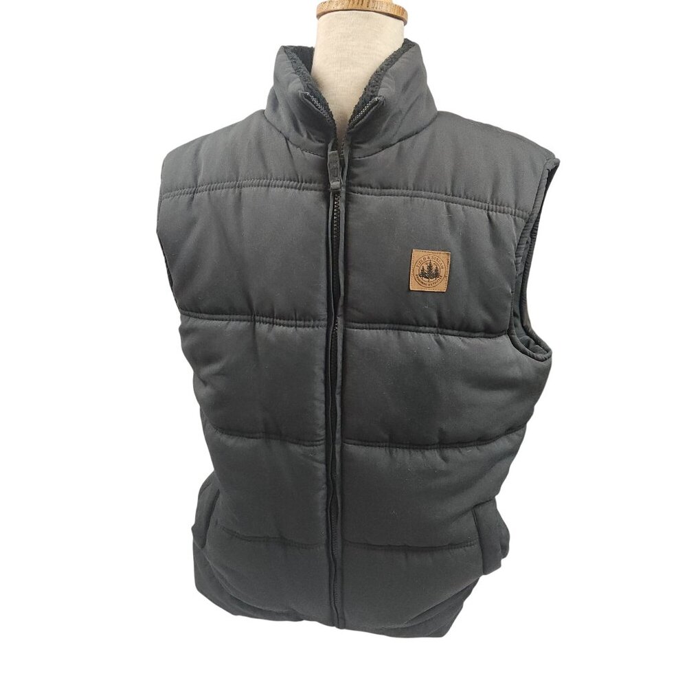 Field & Stream Anchor Grey Explorer Quilted Vest Mens Medium Outerwear NWT